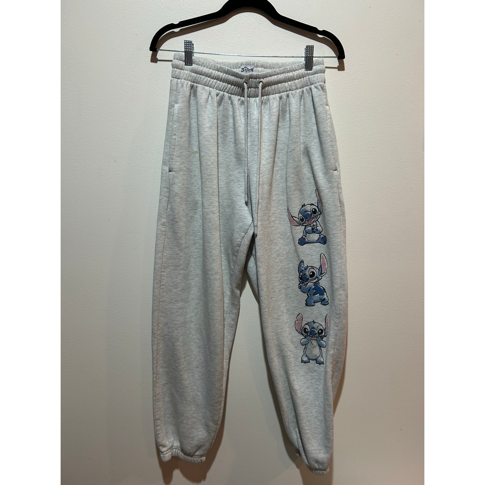 Disney Stitch Grey Sweatpants Womens M Jogger